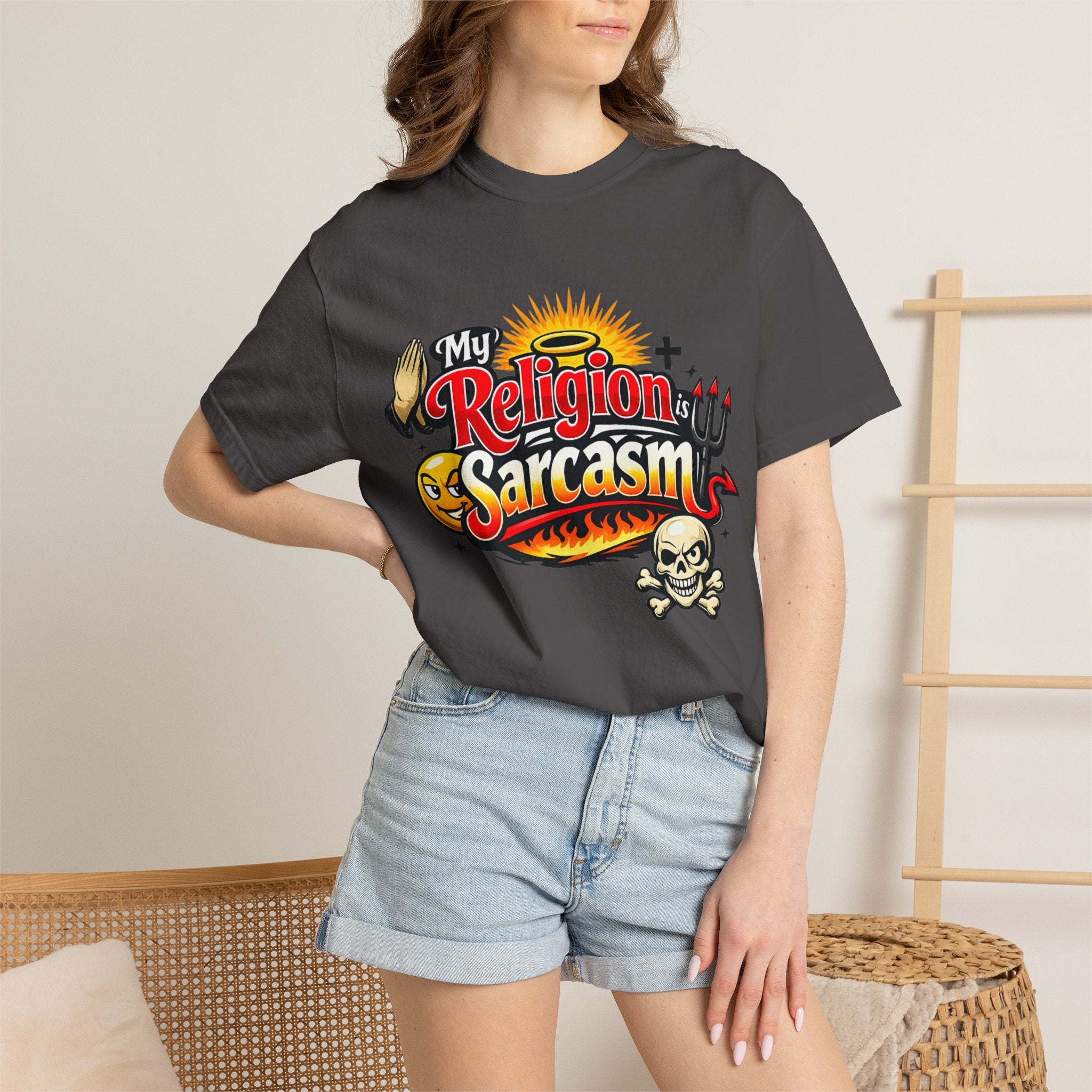 Sarcasm is My Savior | Garment-Dyed Tee — AttitudeShirts