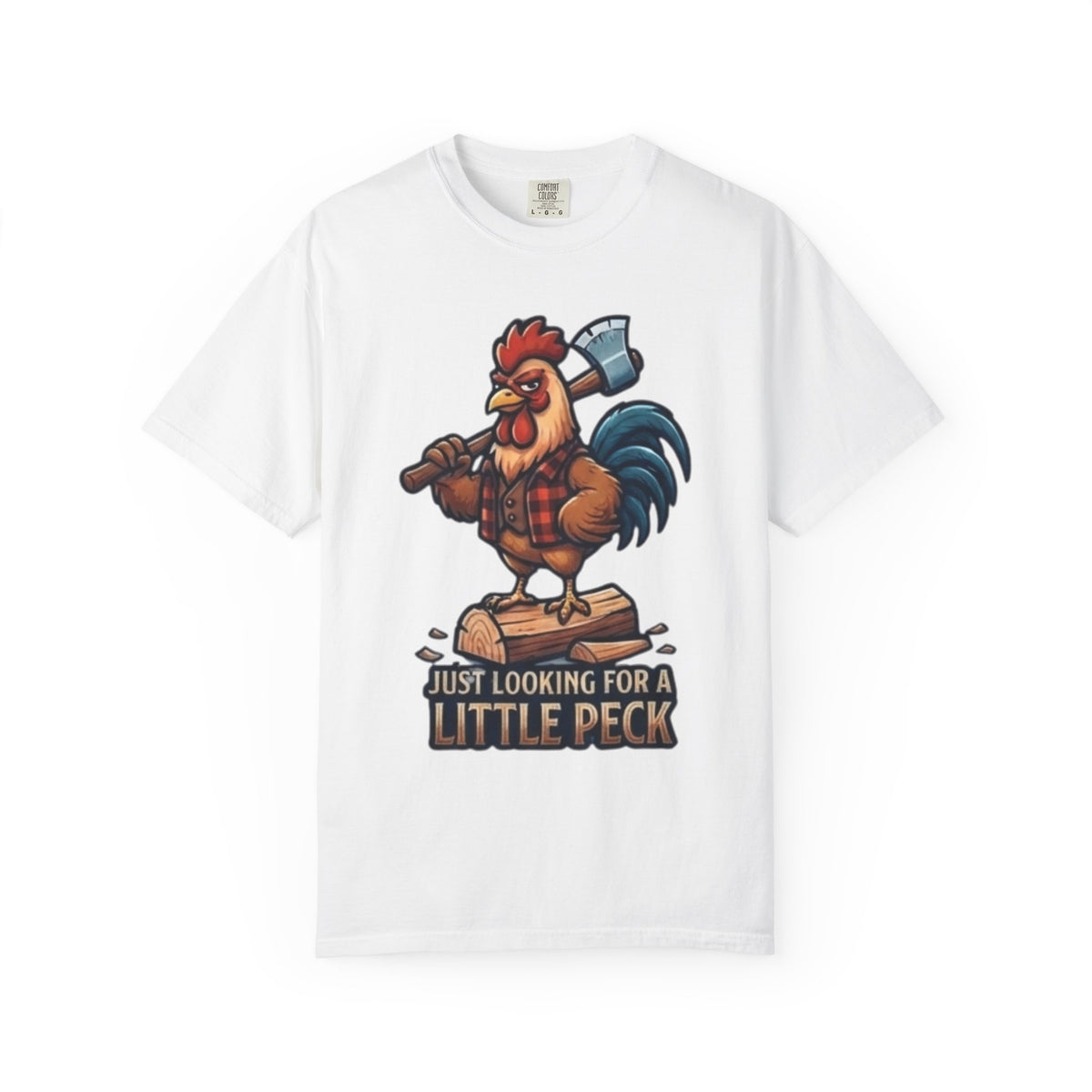 "Looking For A Little Peck" Unisex Garment-Dyed Tee