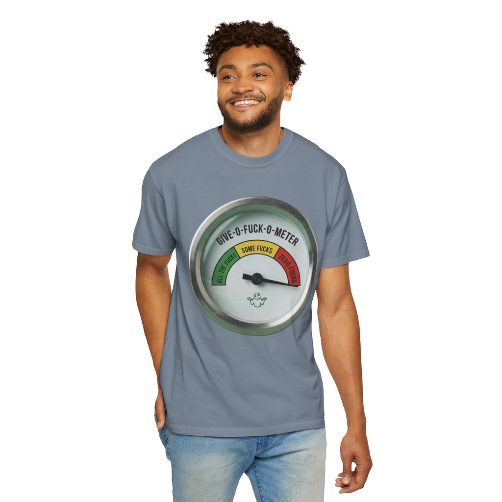 "Fuck-O-Meter" Unisex Garment-Dyed Tee