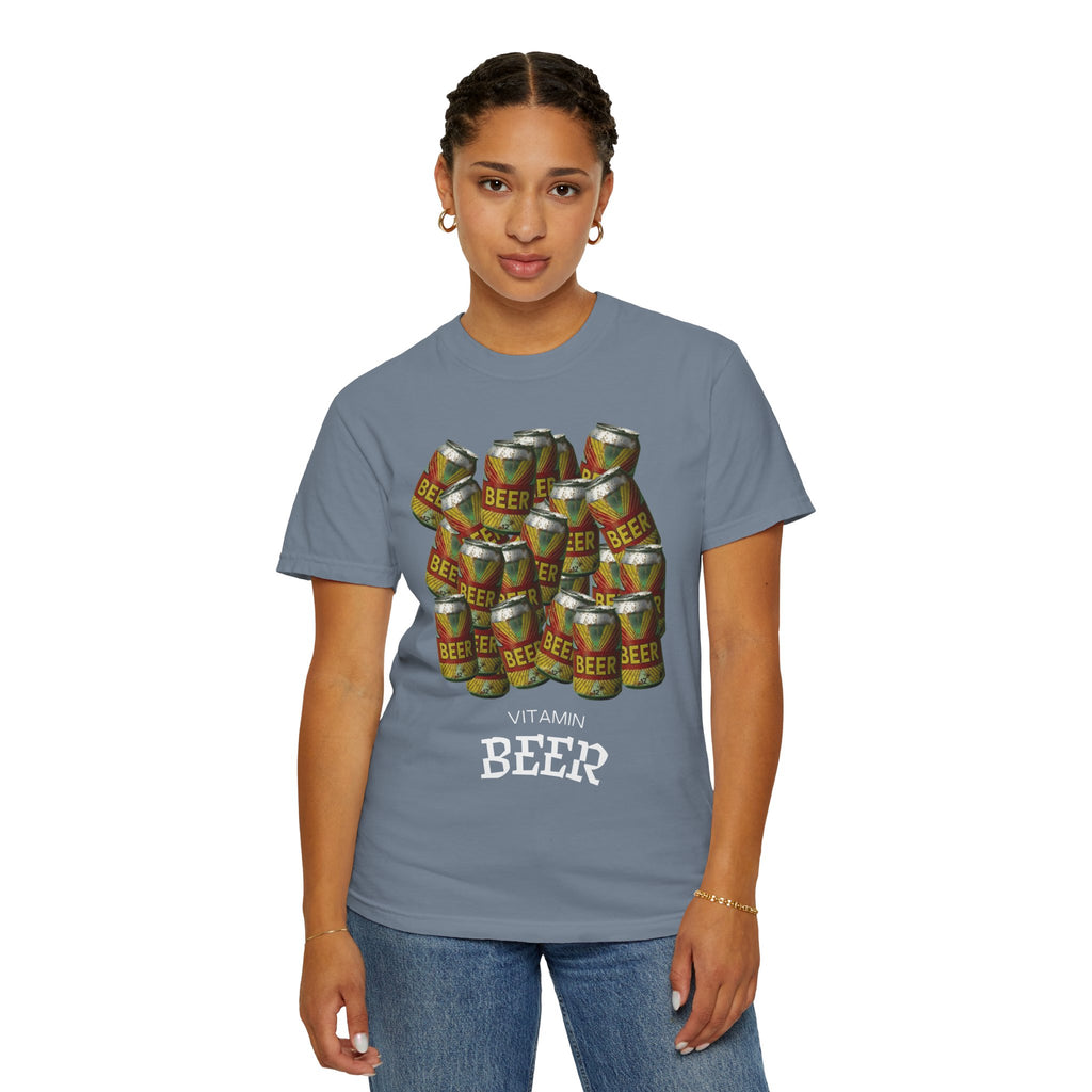 "Vitamin Beer 5" Unisex Garment-Dyed T-shirt