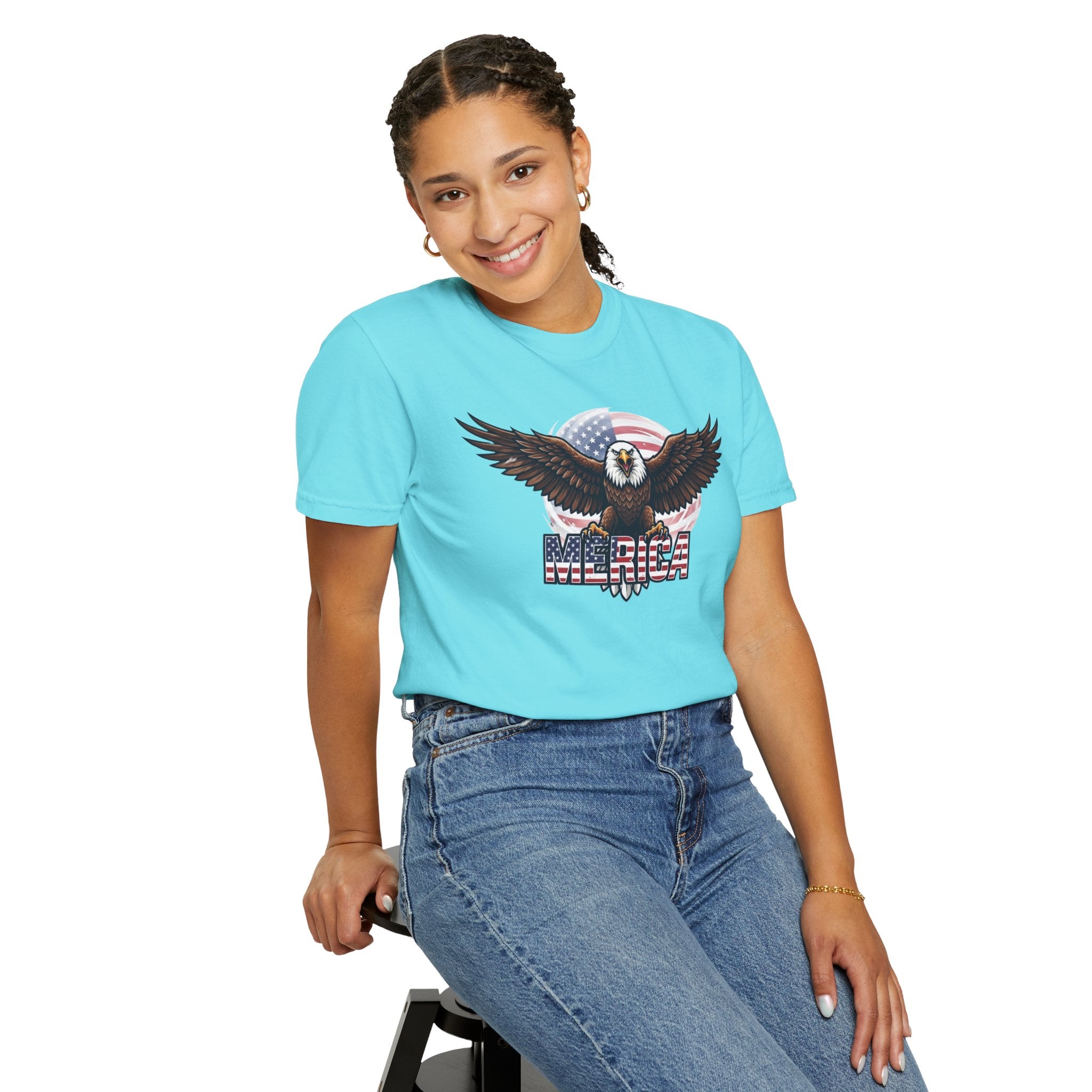 "Merica" Unisex Garment-Dyed Tee