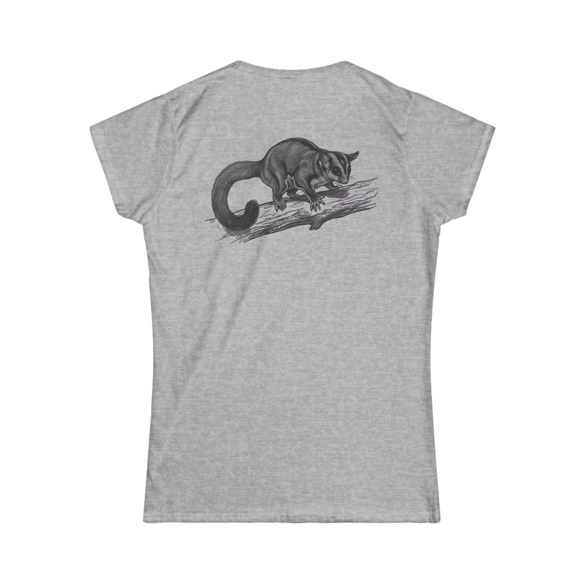 "Pencil Sketch Art Sugar Glider" Women's Tee