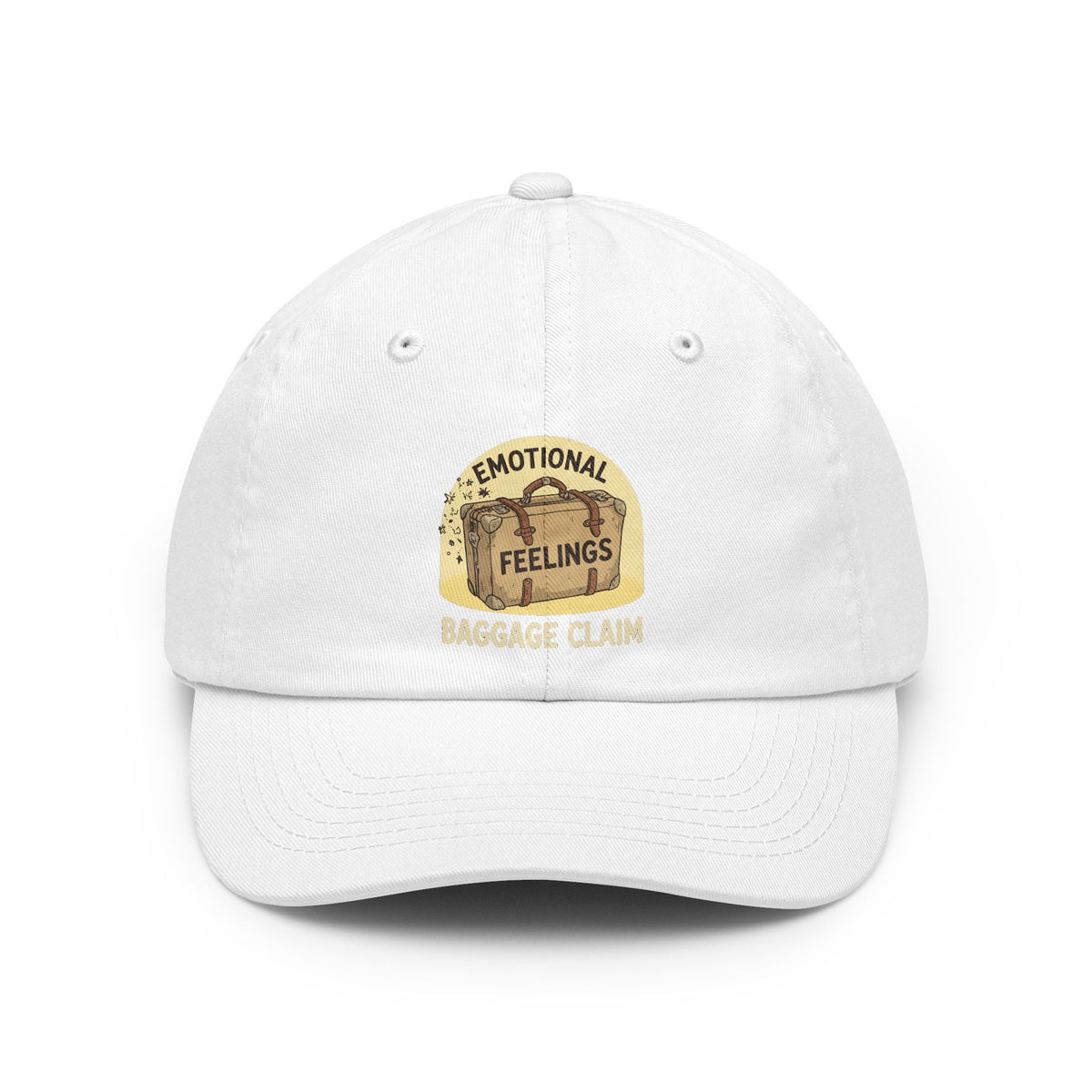Color: White | Emotional Baggage Claim Dad Hat