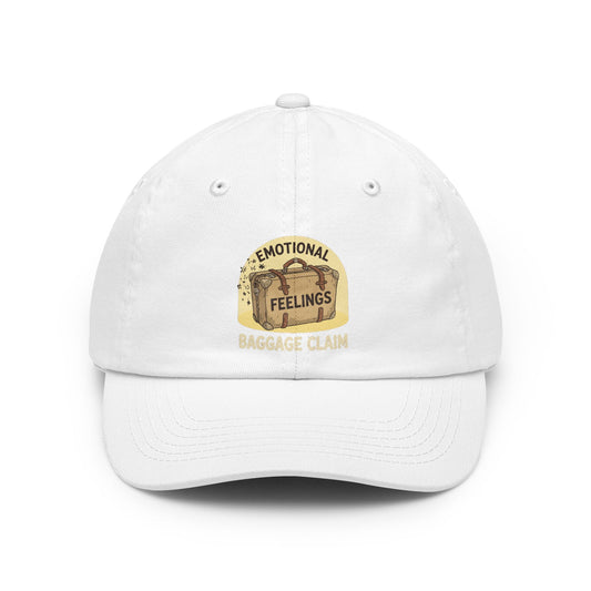 Color: White | Emotional Baggage Claim Dad Hat
