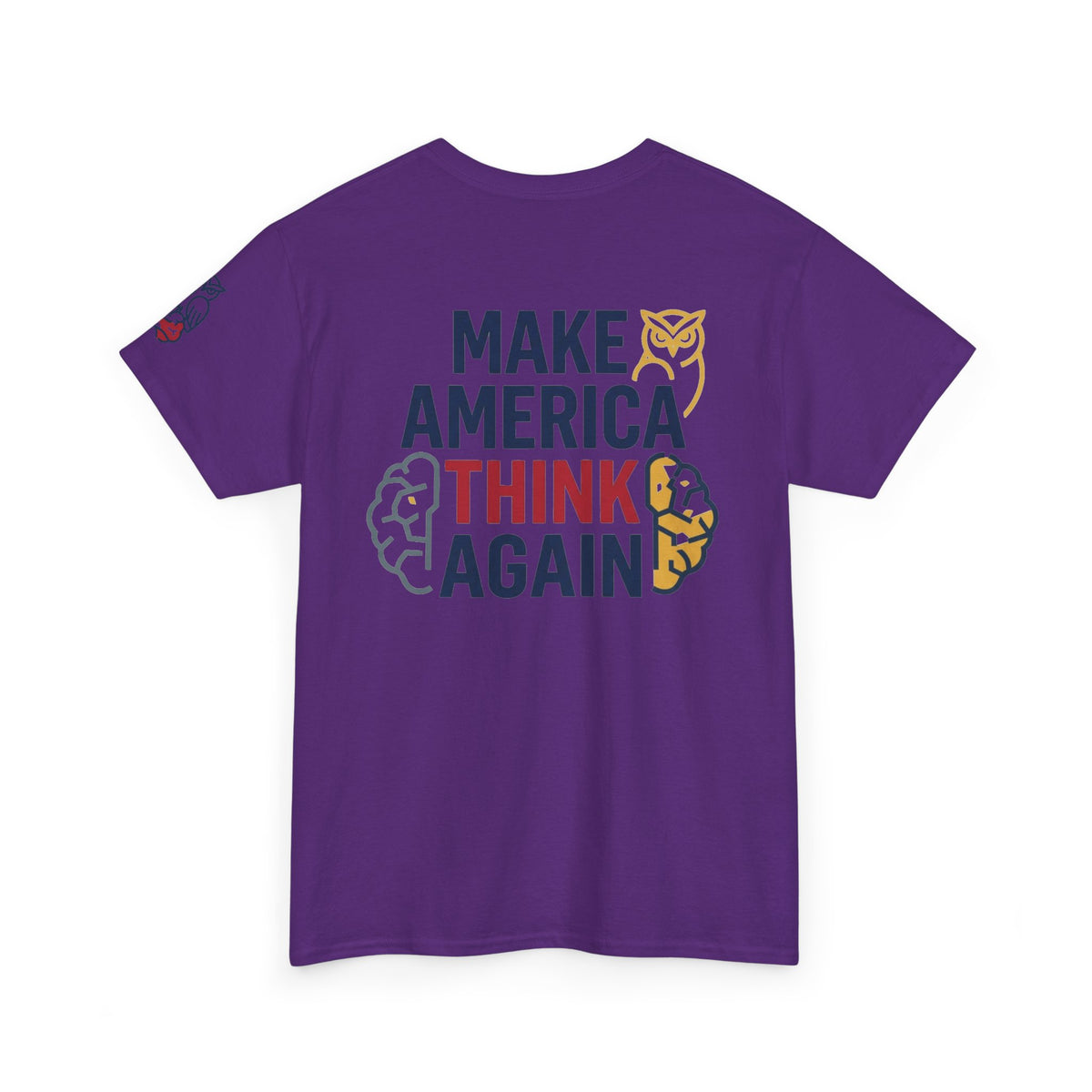 Color: Purple | Make America Think Again Premium Graphic Tee