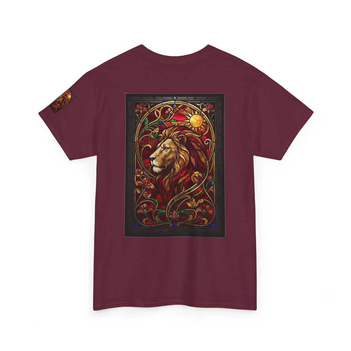 "Stained Glass Sign LEO" Premium Graphic Tee