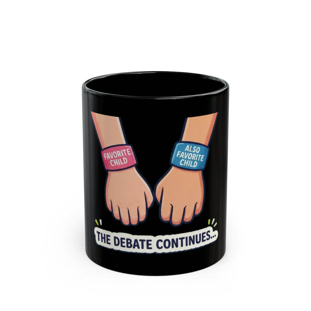"Grandpa's Favorite" Black Ceramic Mug — Graphic