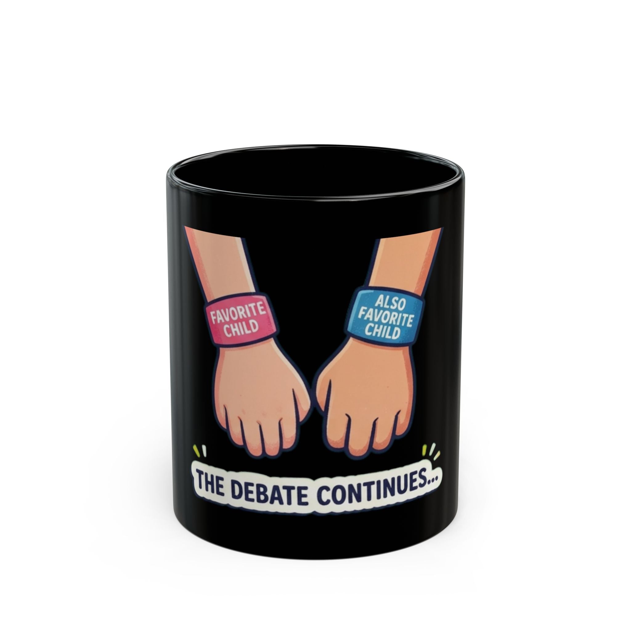 "Grandpa's Favorite" Black Ceramic Mug — Graphic
