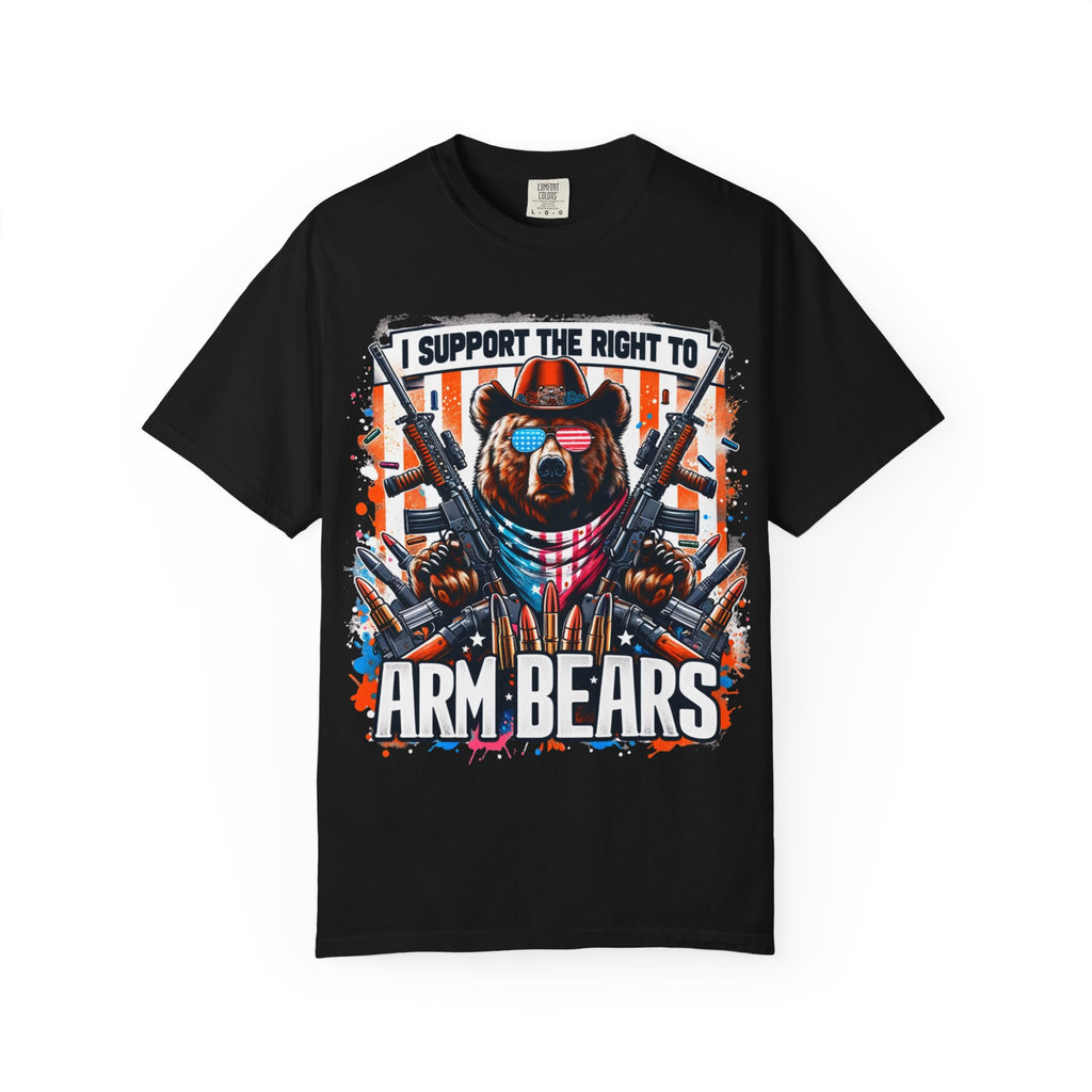 "The Right to Arm Bears" Unisex Garment-Dyed T-shirt