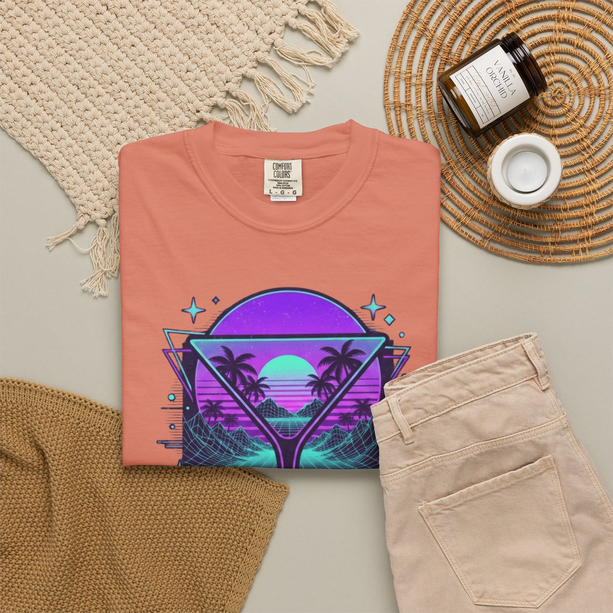 "Up All Night" Unisex Garment-Dyed Tee