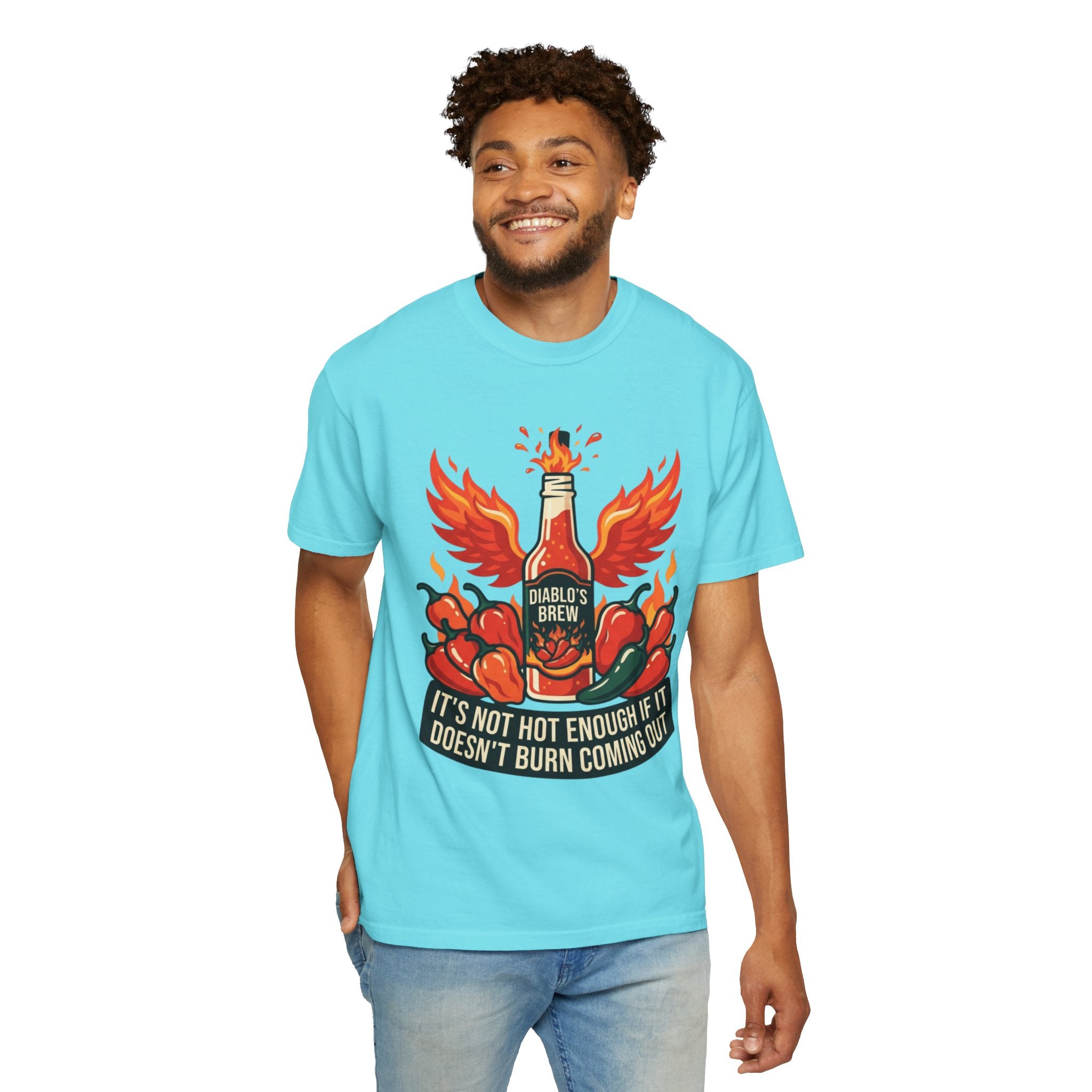 "Burns Coming Out" Unisex Garment-Dyed Tee