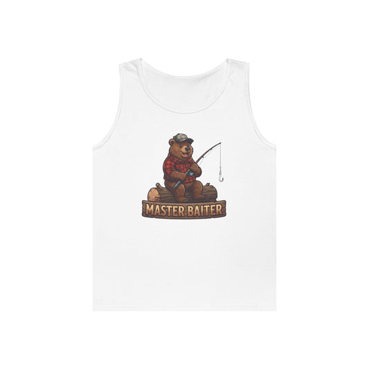 Color: White | Bear Master Baiter Tank Top