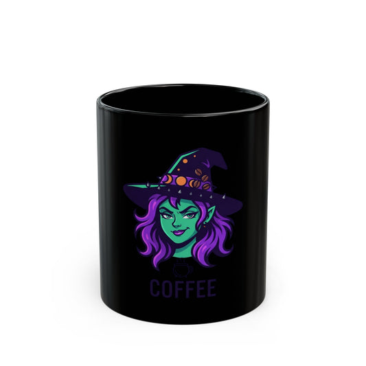 "Witch Better Have My Coffee" Black Ceramic Mug — Graphic