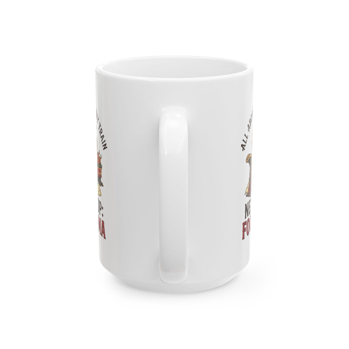 "Next Stop Food Coma" White Ceramic Mug