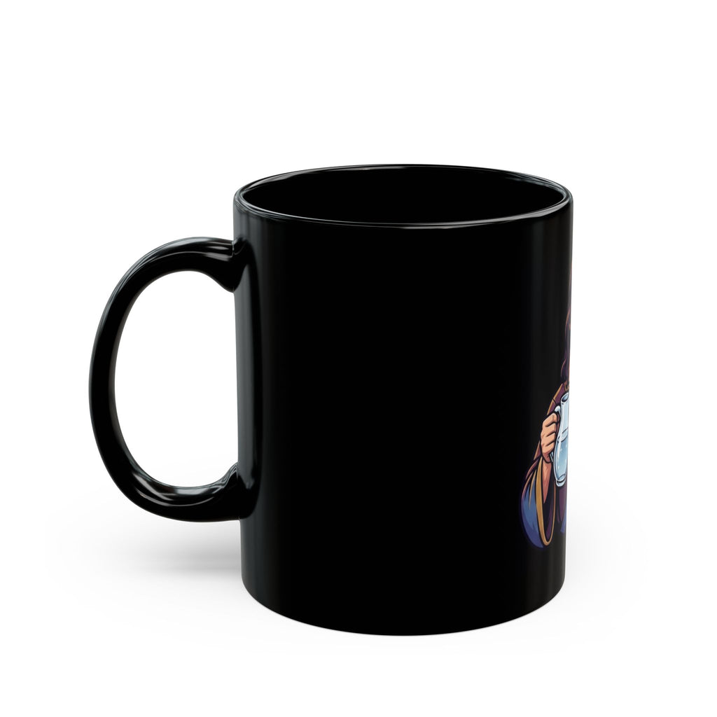 "Wine Expert" Black Ceramic Mug