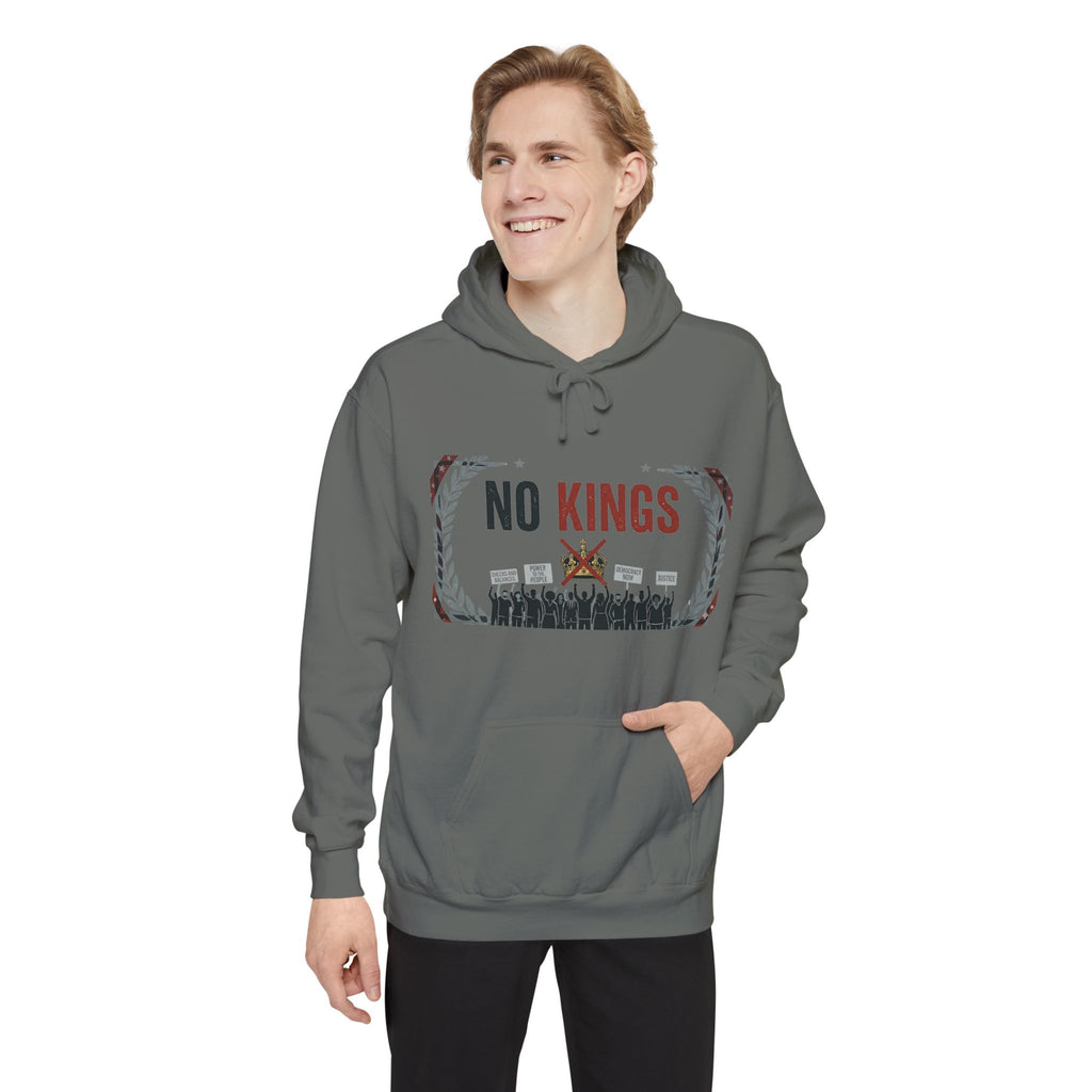 No Kings, No Masters | Garment-Dyed Hoodie — AttitudeShirts