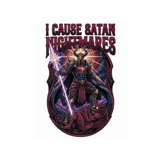 "I Cause Satan Nightmares" Sticker — Main