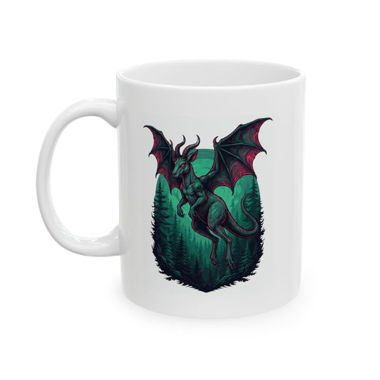 "The Jersey Devil (New Jersey, USA)" White Ceramic Mug