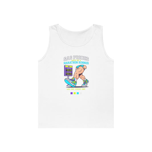 Color: White | Gas Prices Made Me a Marathon Runner Tank Top
