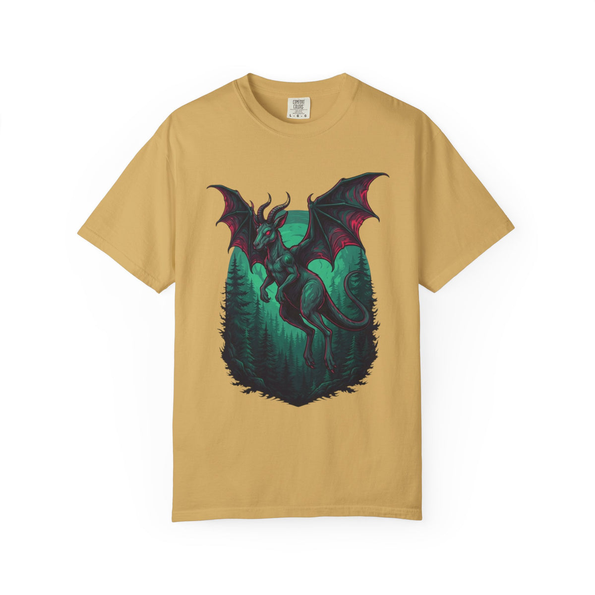 Color: Mustard | The Jersey Devil (New Jersey, USA) Unisex Garment-Dyed Tee