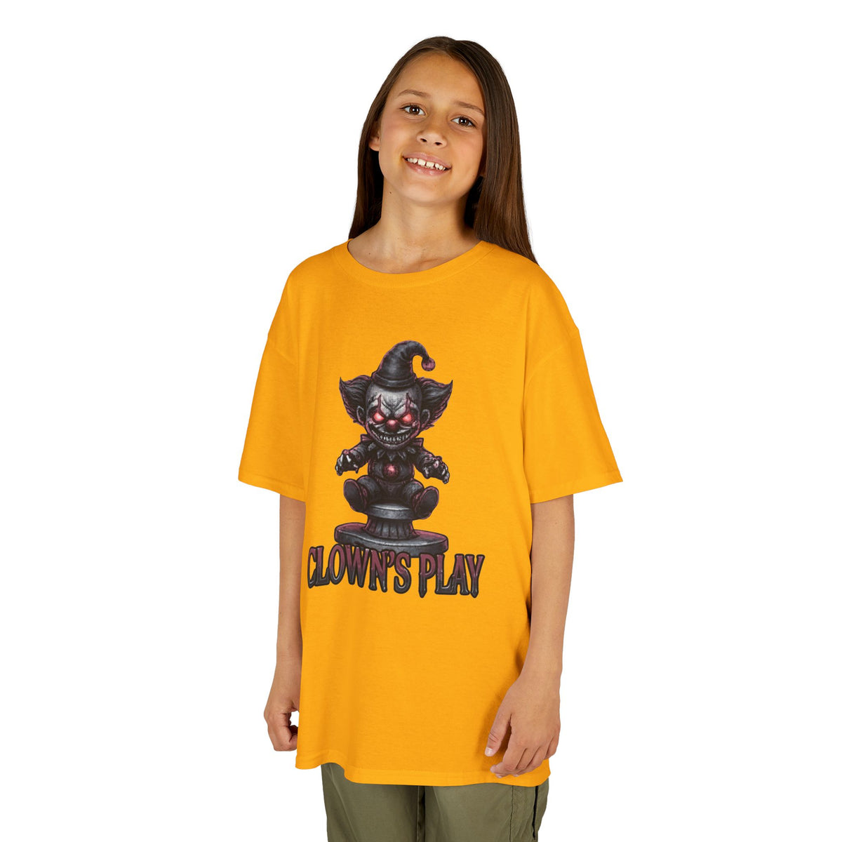 Color: Gold | Clown Play Kids Tee
