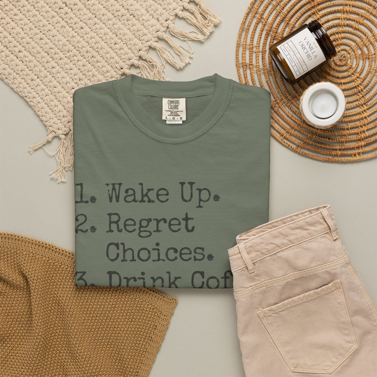 "Daily Schedule Asset" Unisex Garment-Dyed Tee