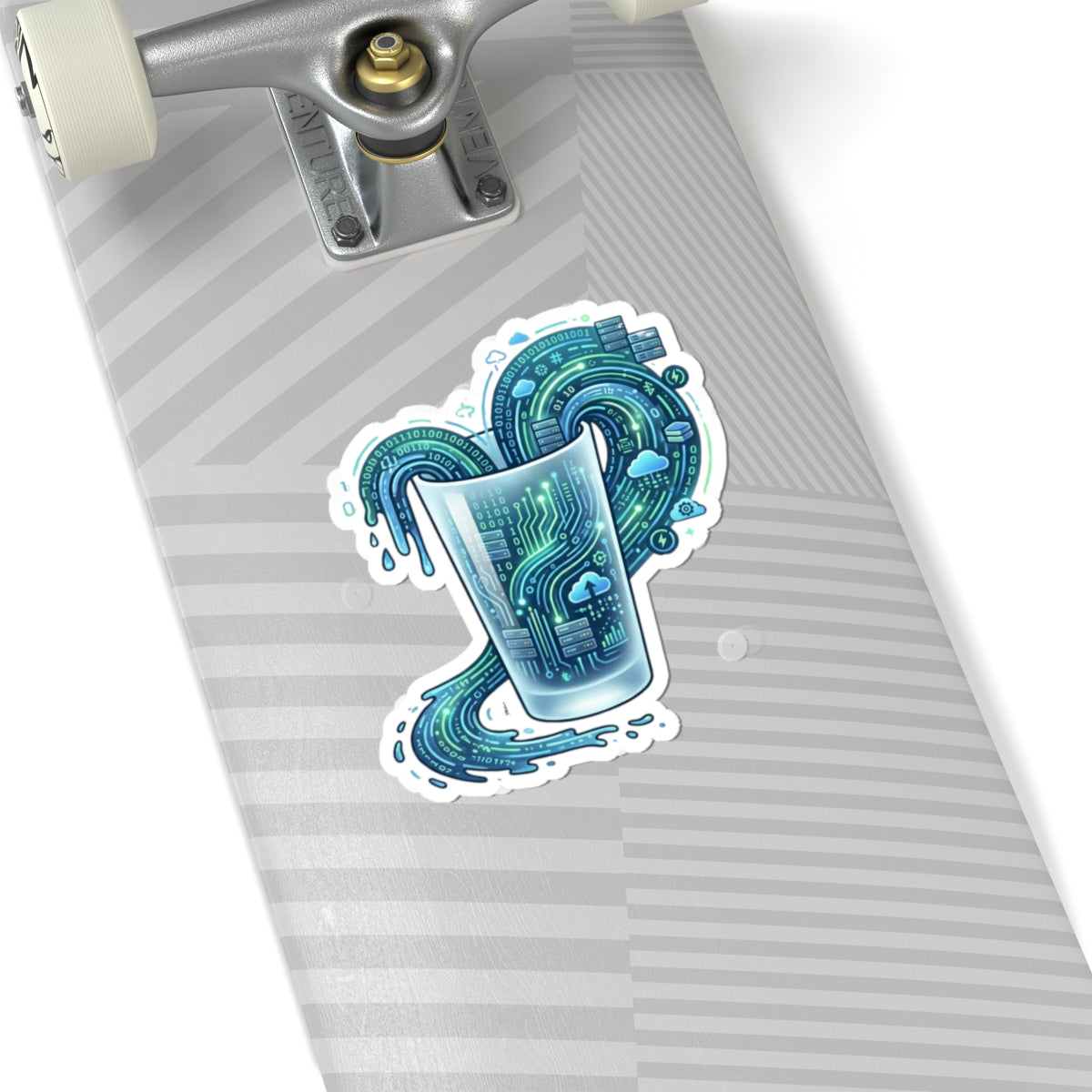 "Glass of Data" Sticker — Main