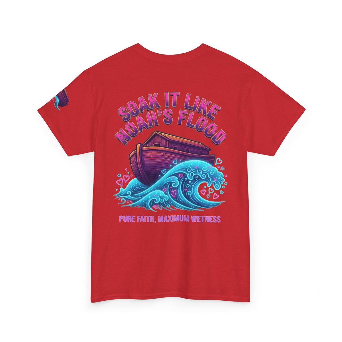 "Good Book Series Soak it Like Noah's Flood" Premium Graphic Tee