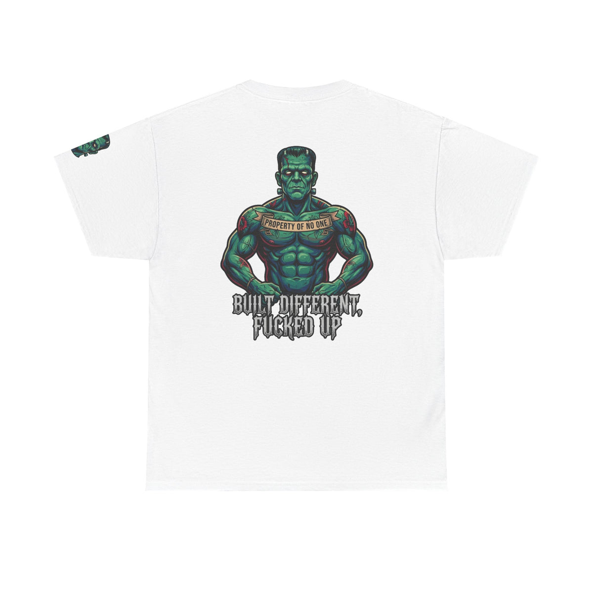 Color: White | Built Different Premium Graphic Tee