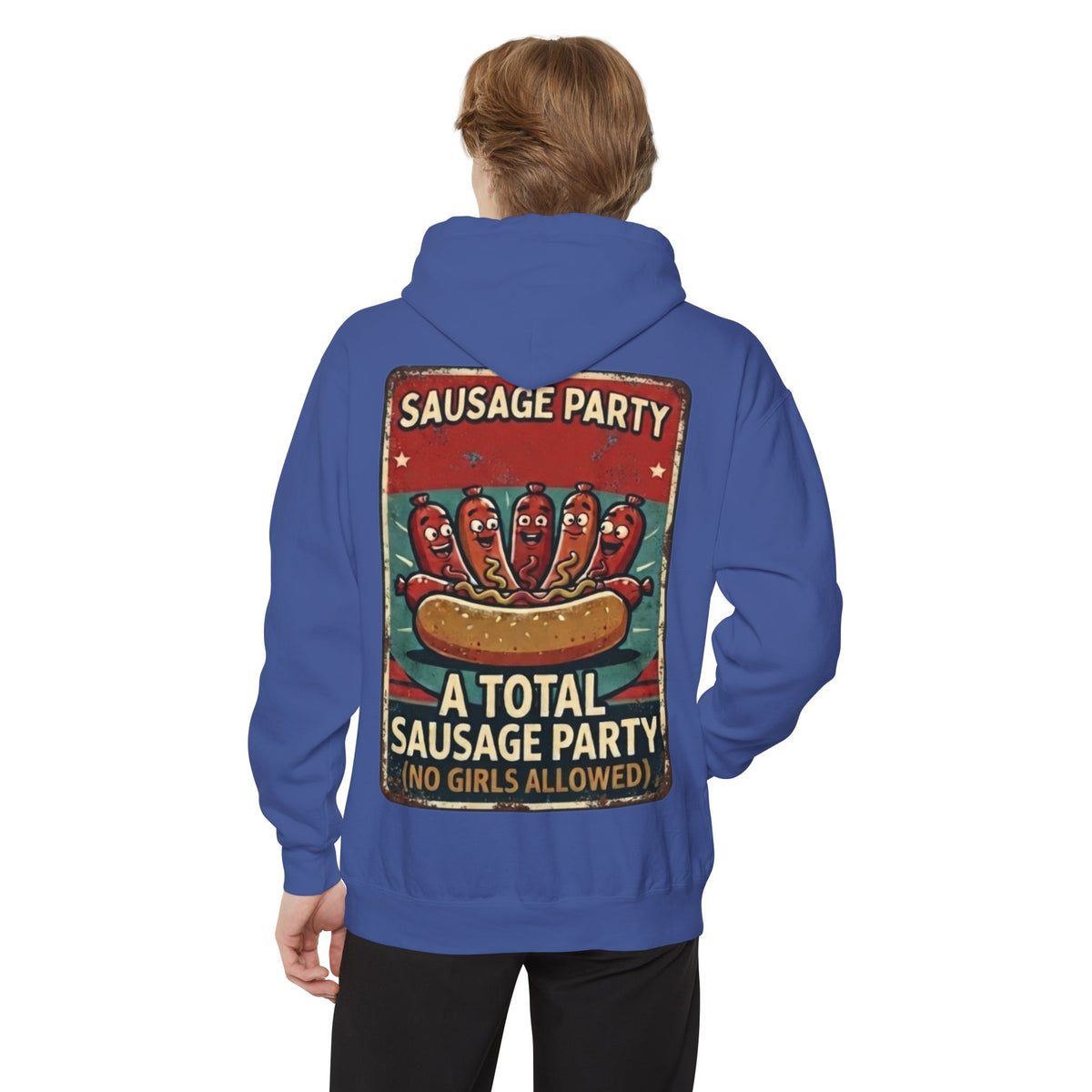 "Sausage Party" Garment-Dyed Hoodie
