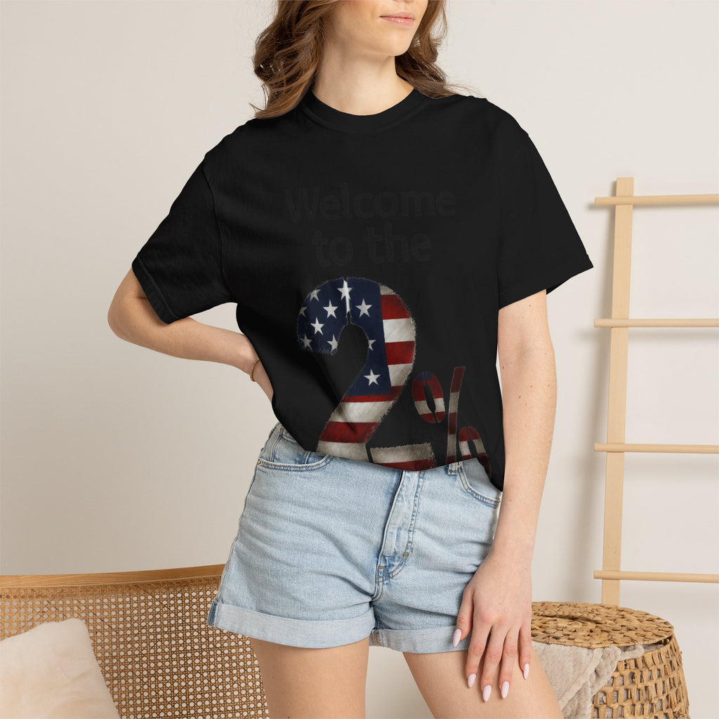 "Two Percent" Unisex Garment-Dyed T-shirt