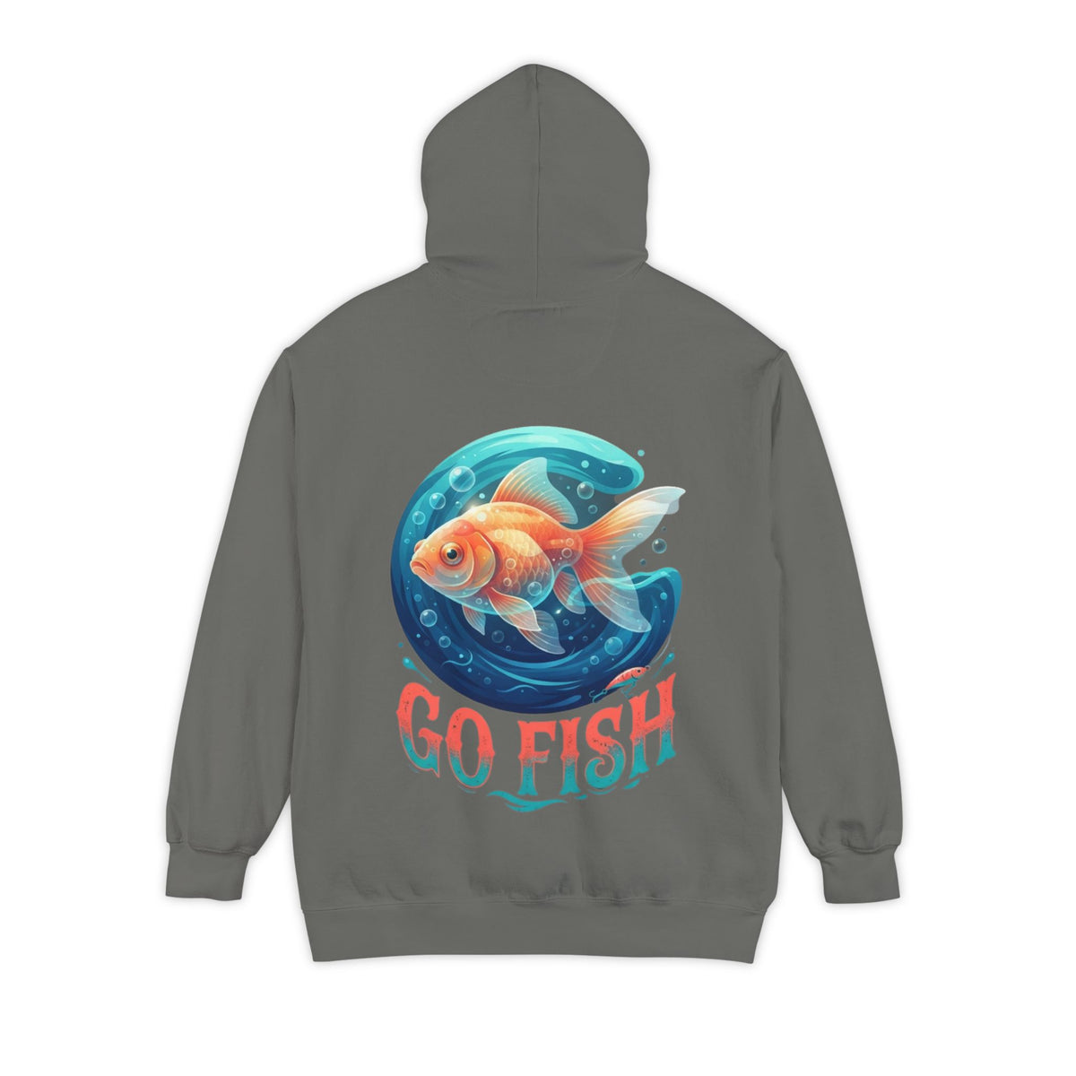 Color: Grey | Go Fish Garment-Dyed Hoodie