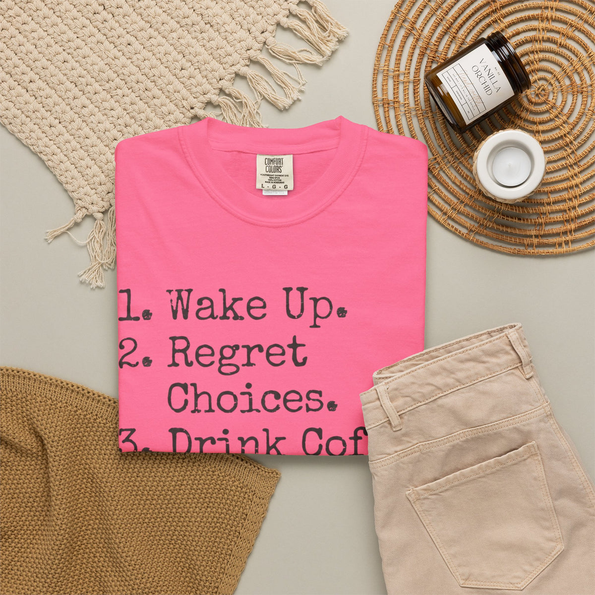 "Daily Schedule Asset" Unisex Garment-Dyed Tee