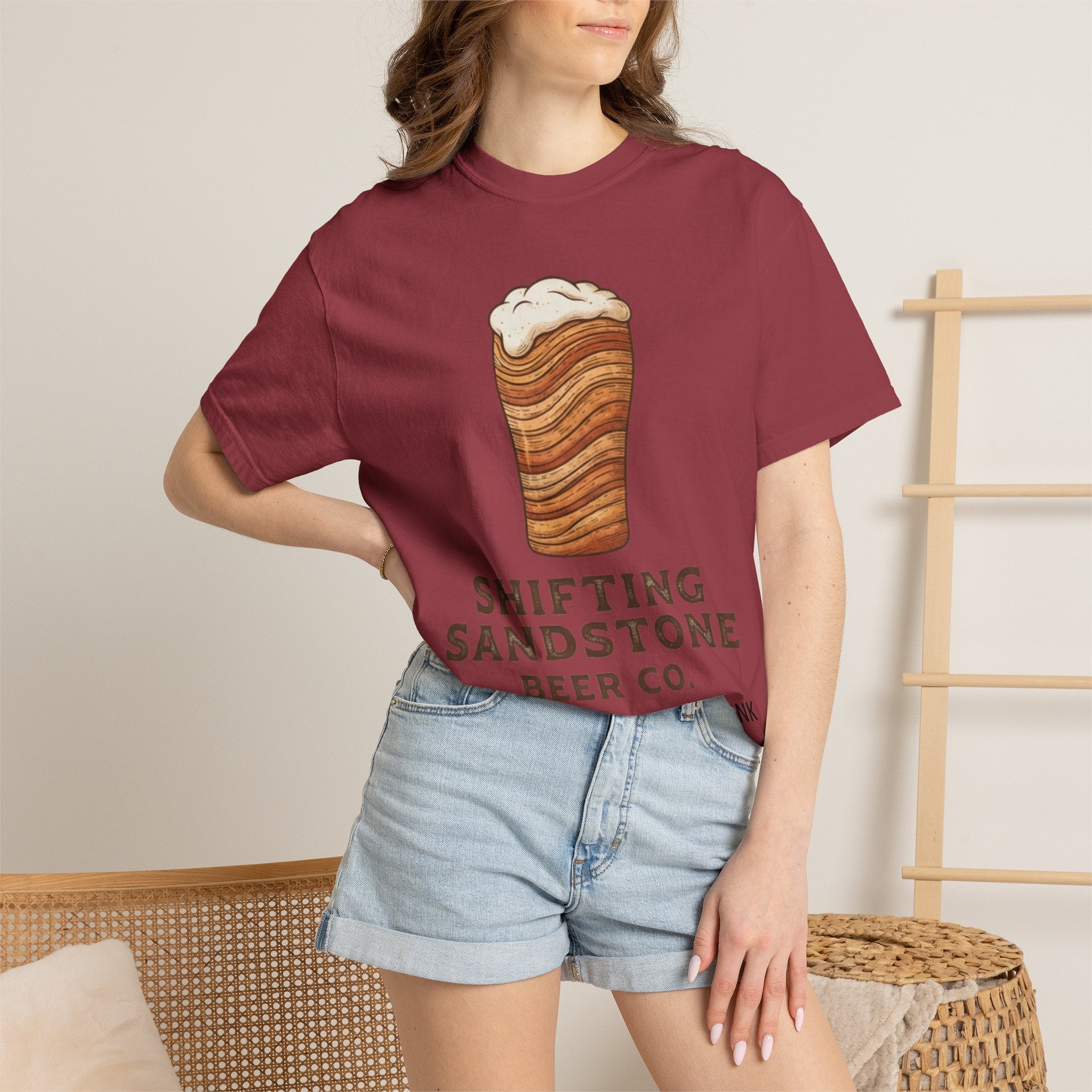 "Shifting Sandstone Beer Co." Unisex Garment-Dyed Tee