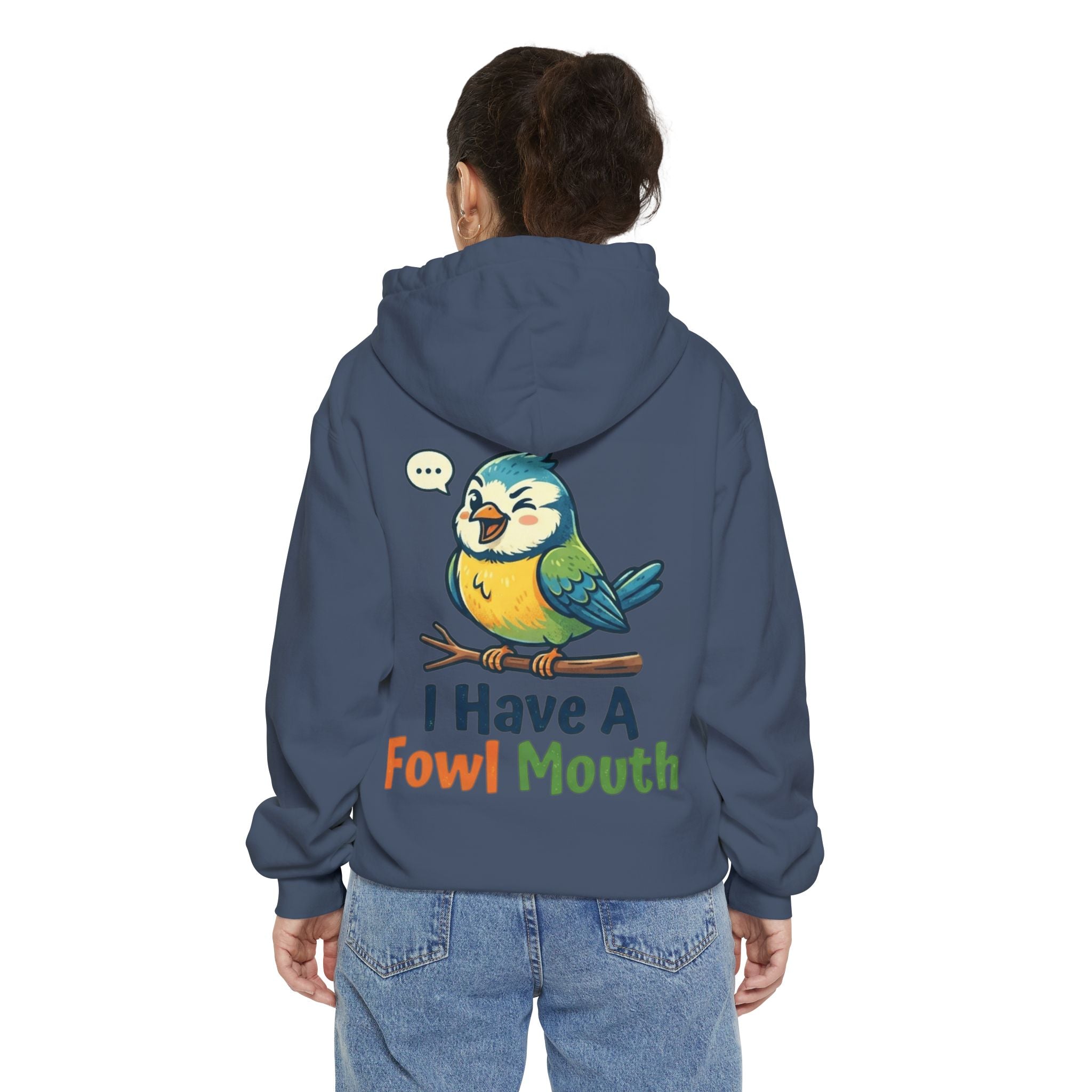 "Fowl Mouth" Garment-Dyed Hoodie