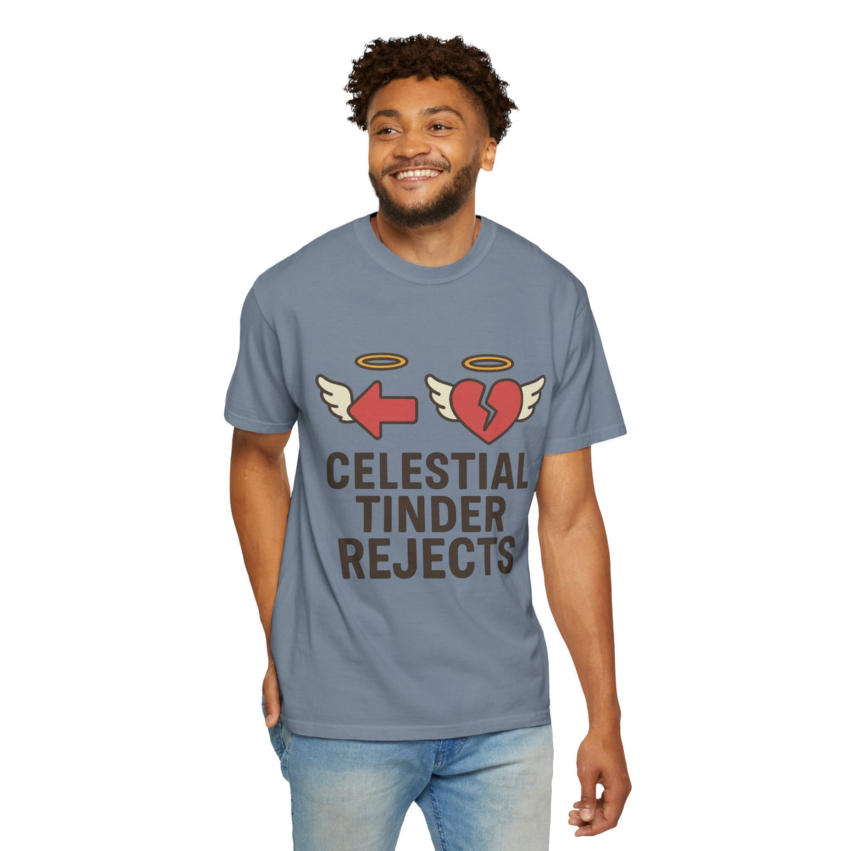 Color: Blue Jean | Celestial Tinder Rejects Unisex Garment-Dyed T-shirt