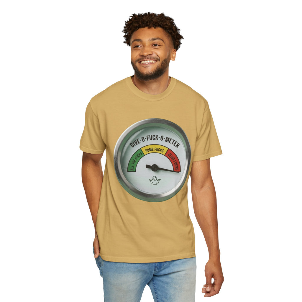 "Fuck-O-Meter" Unisex Garment-Dyed Tee