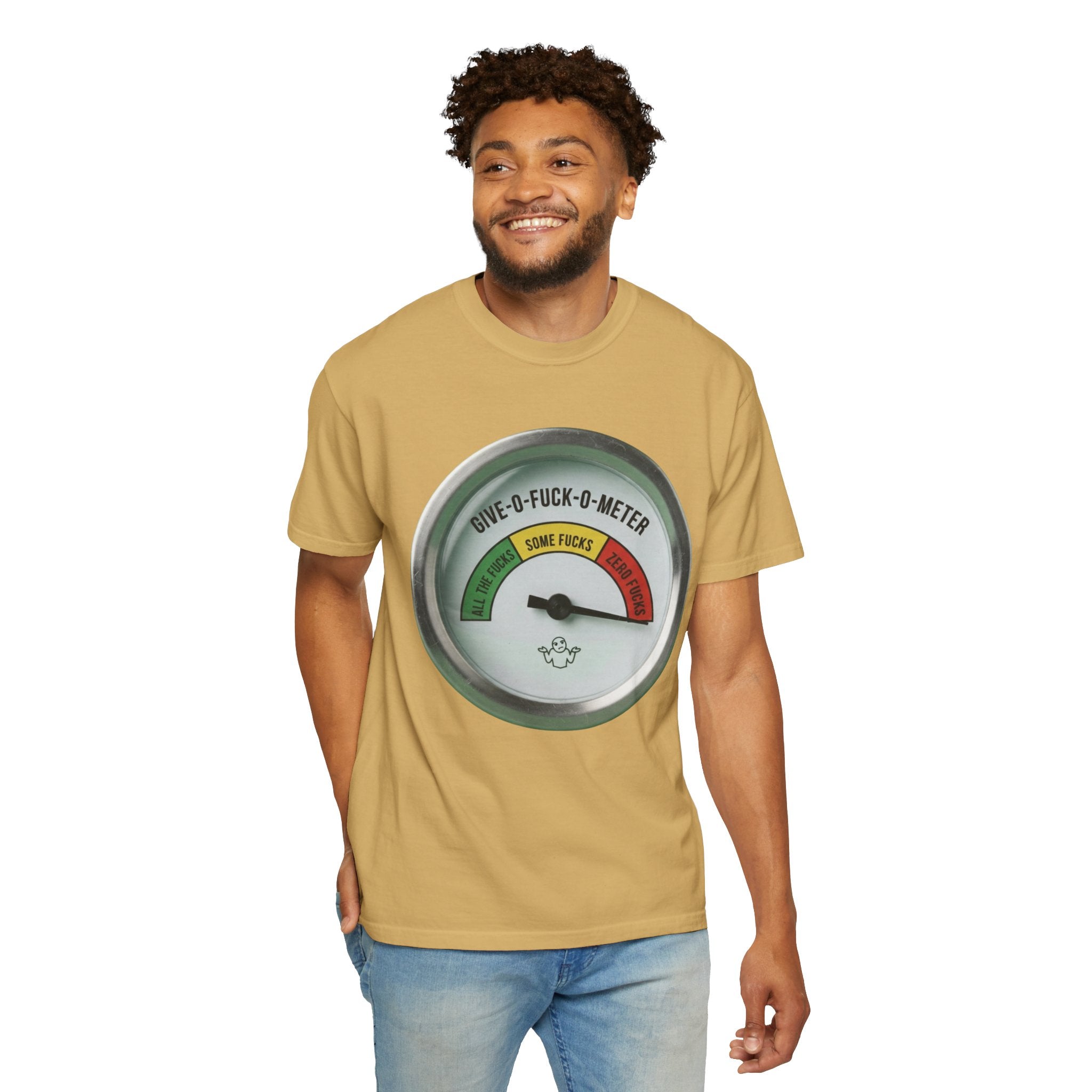 "Fuck-O-Meter" Unisex Garment-Dyed Tee