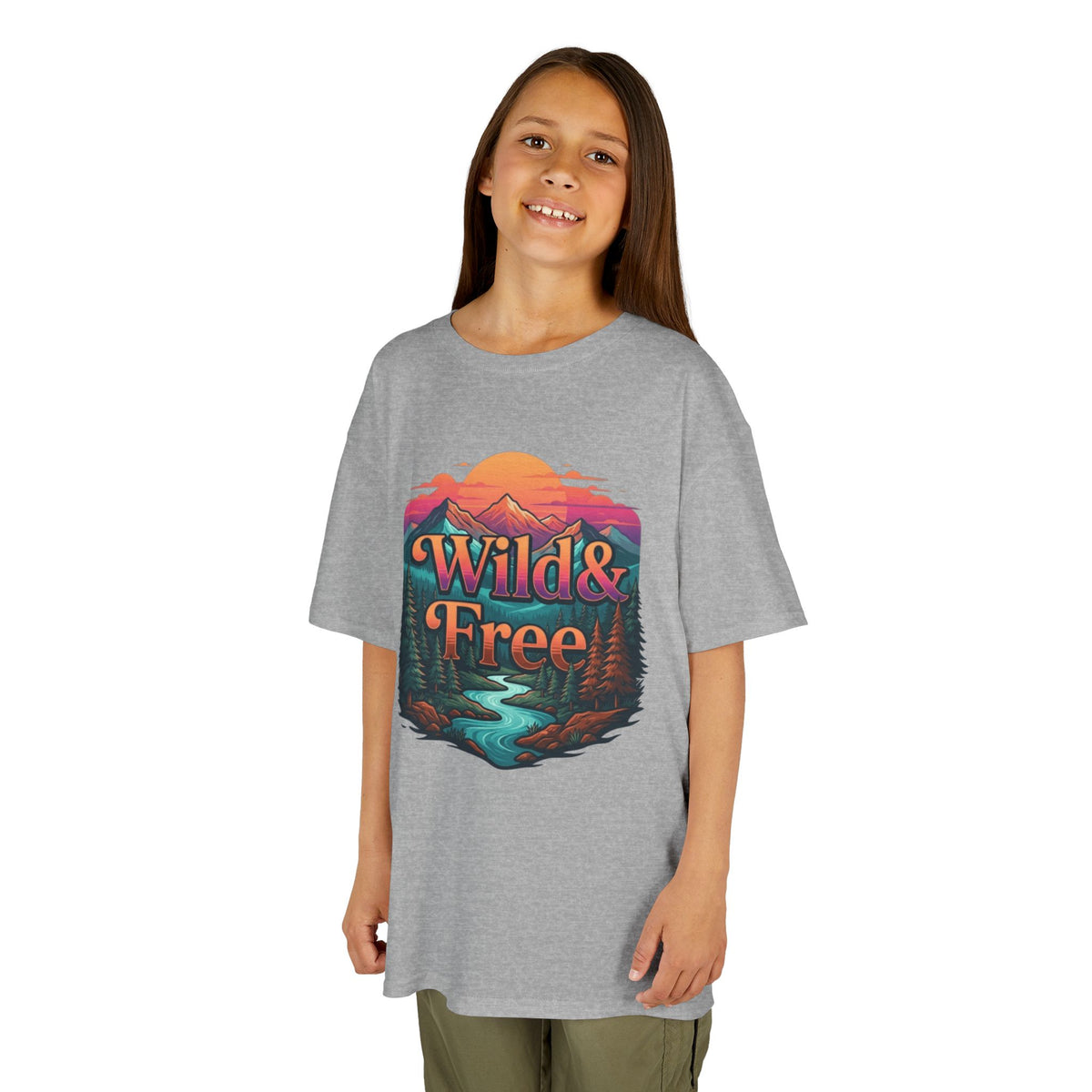 Color: Sport Grey | Wild & Free Kids Tee