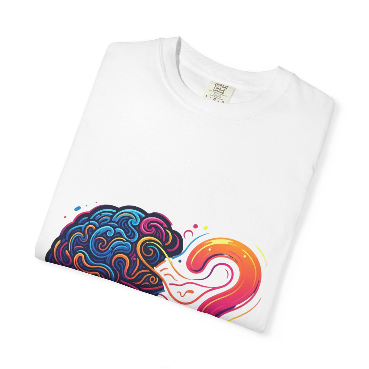Color: White | Professional Overthinker Unisex Garment-Dyed Tee