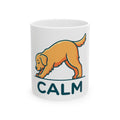 "Dog CALM" White Ceramic Mug