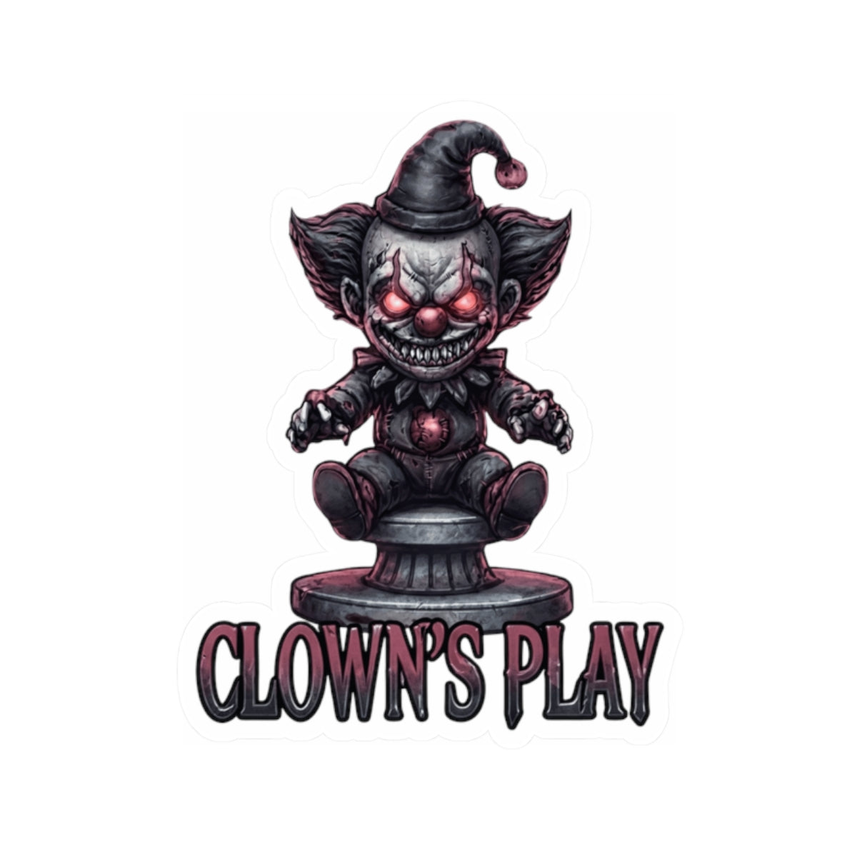 "Clown Play" Sticker — Main
