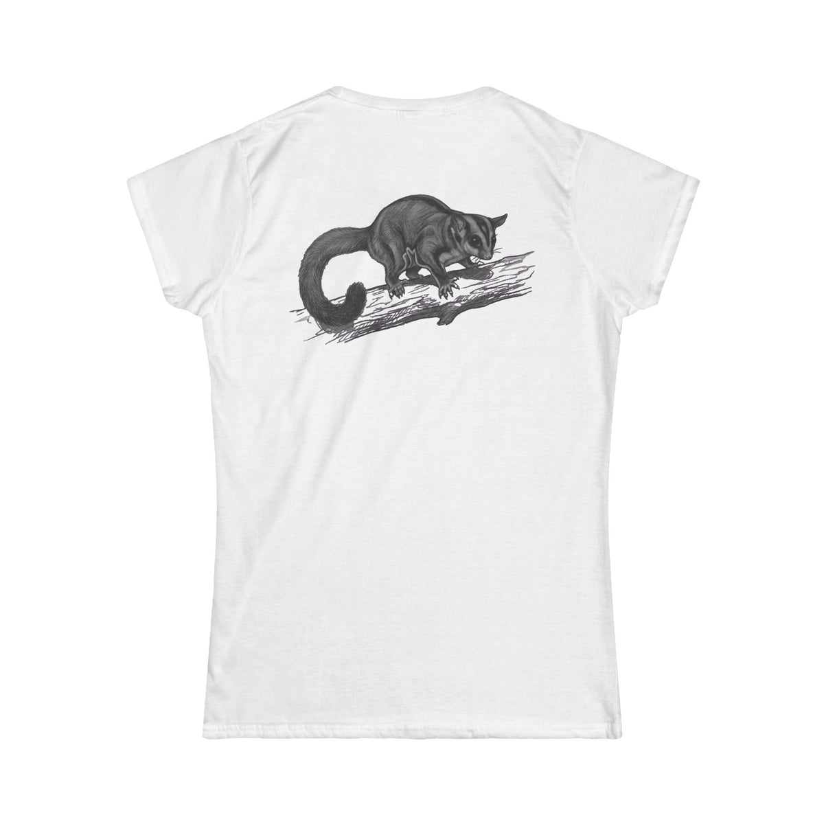 "Pencil Sketch Art Sugar Glider" Women's Tee