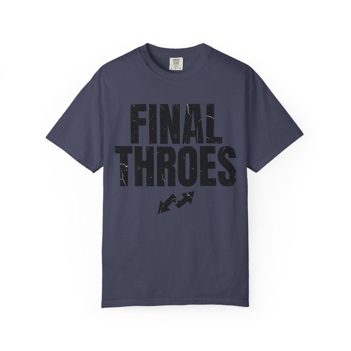 Color: Denim | Final Throes Unisex Garment-Dyed Tee