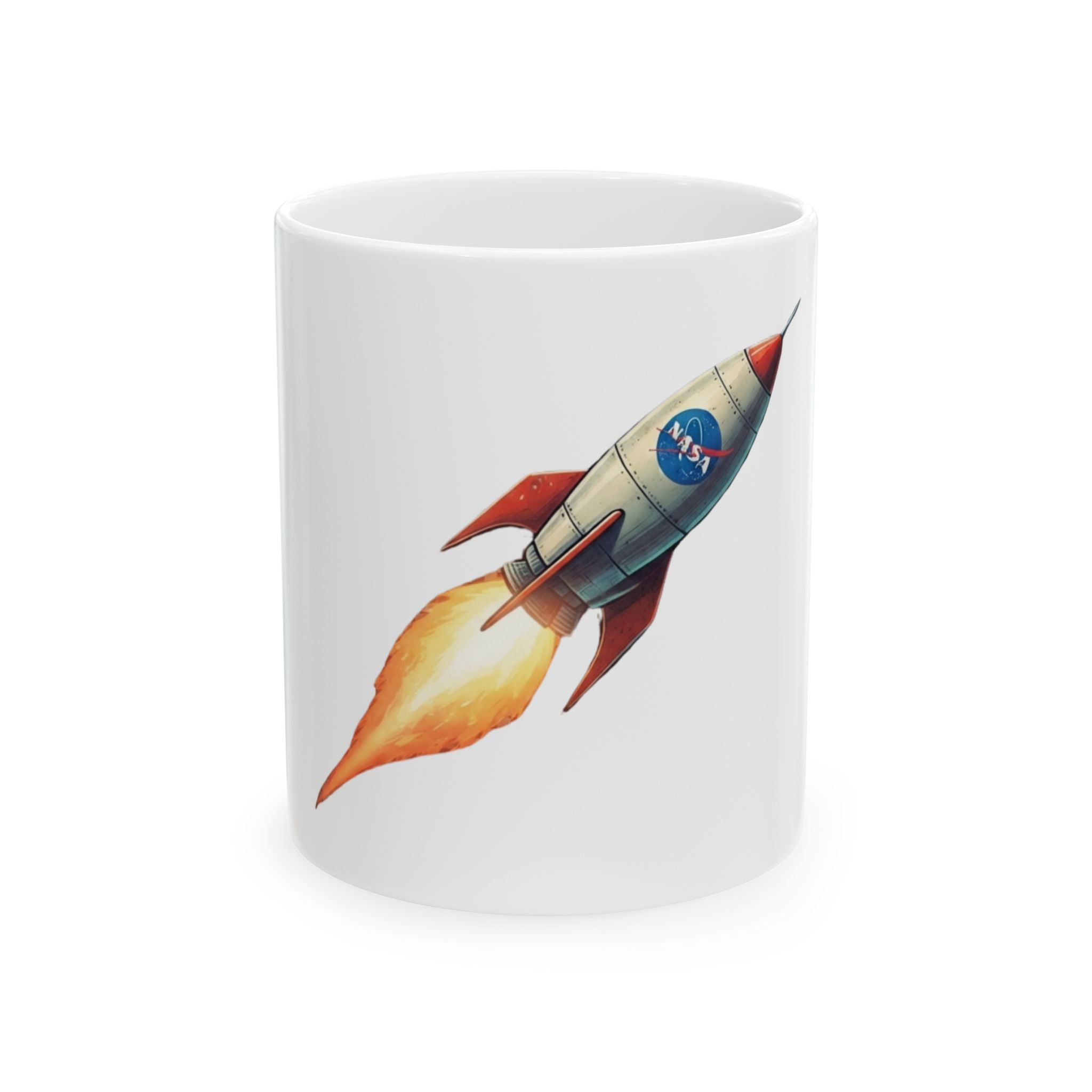 "Mars 2 Day Shipping" White Ceramic Mug — Graphic