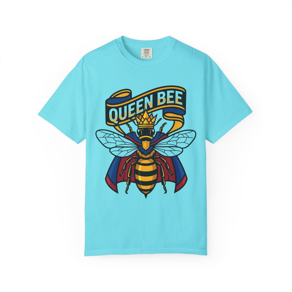 Color: Lagoon Blue | Queen Bee Unisex Garment-Dyed Tee