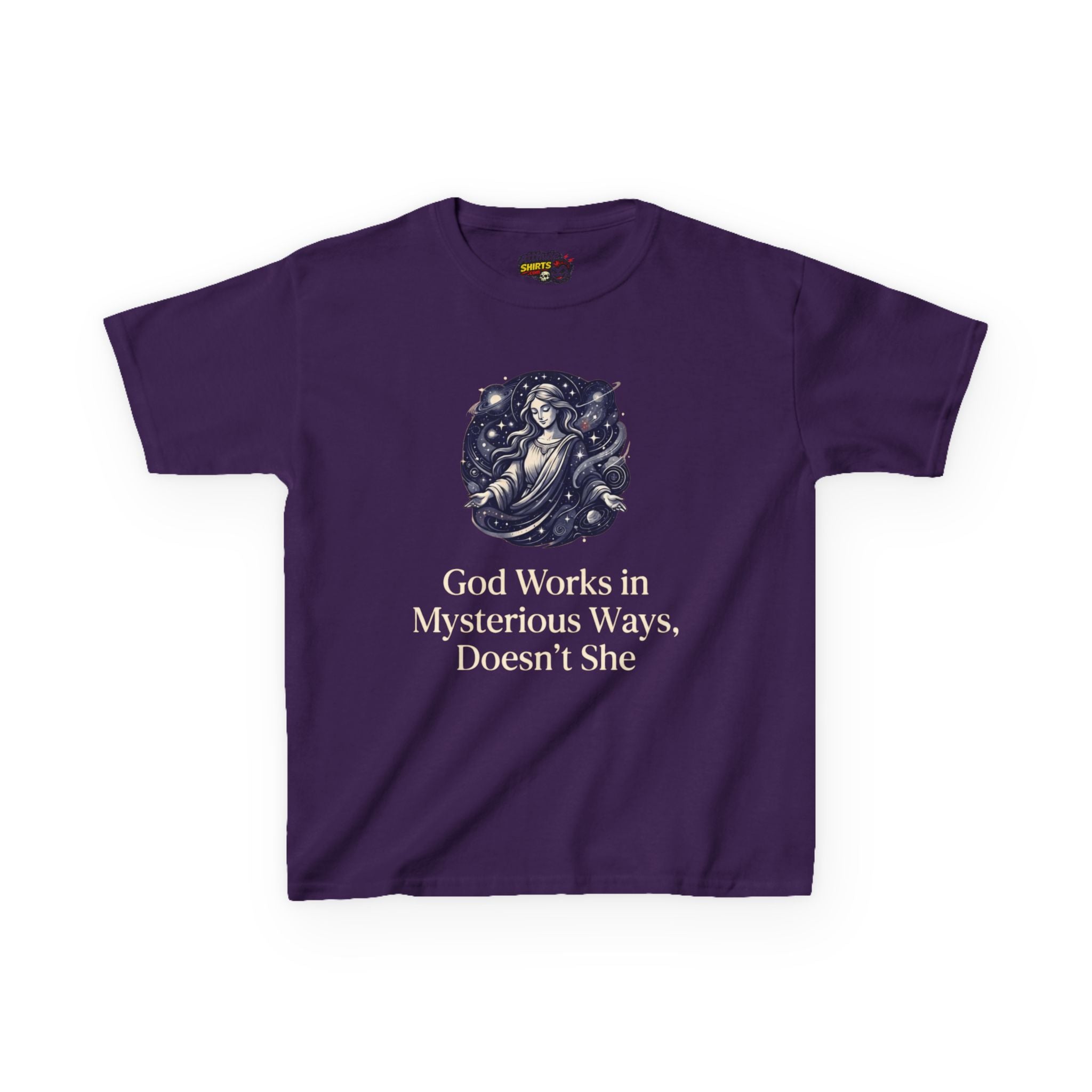 "God Works in Mysteroius Ways" Kids Tee