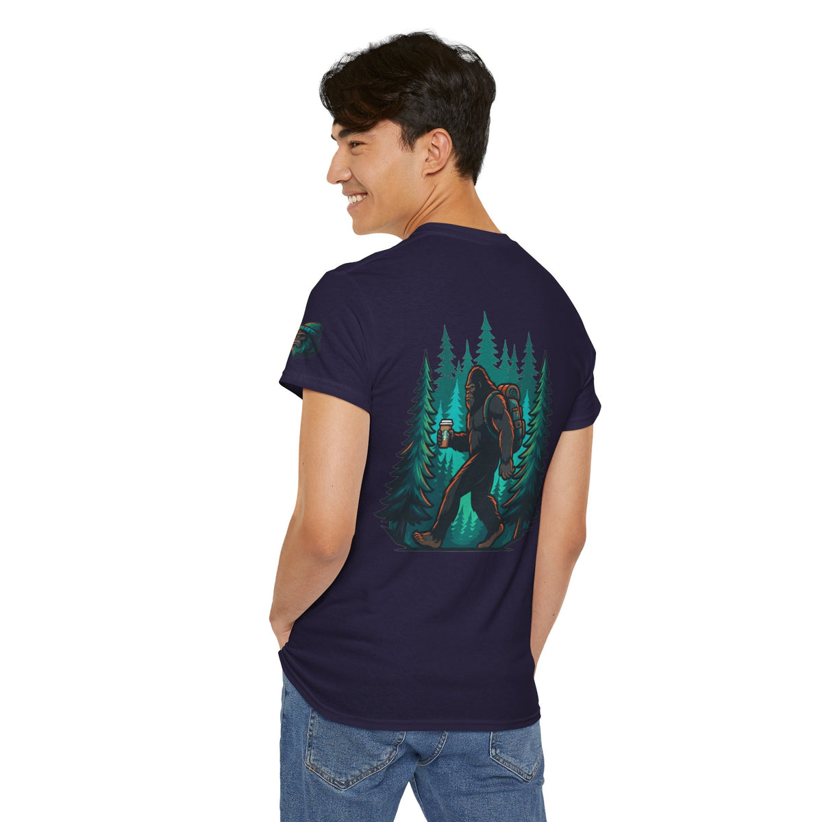 Color: Blackberry | Bigfoot-Sasquatch (North America) Premium Graphic Tee