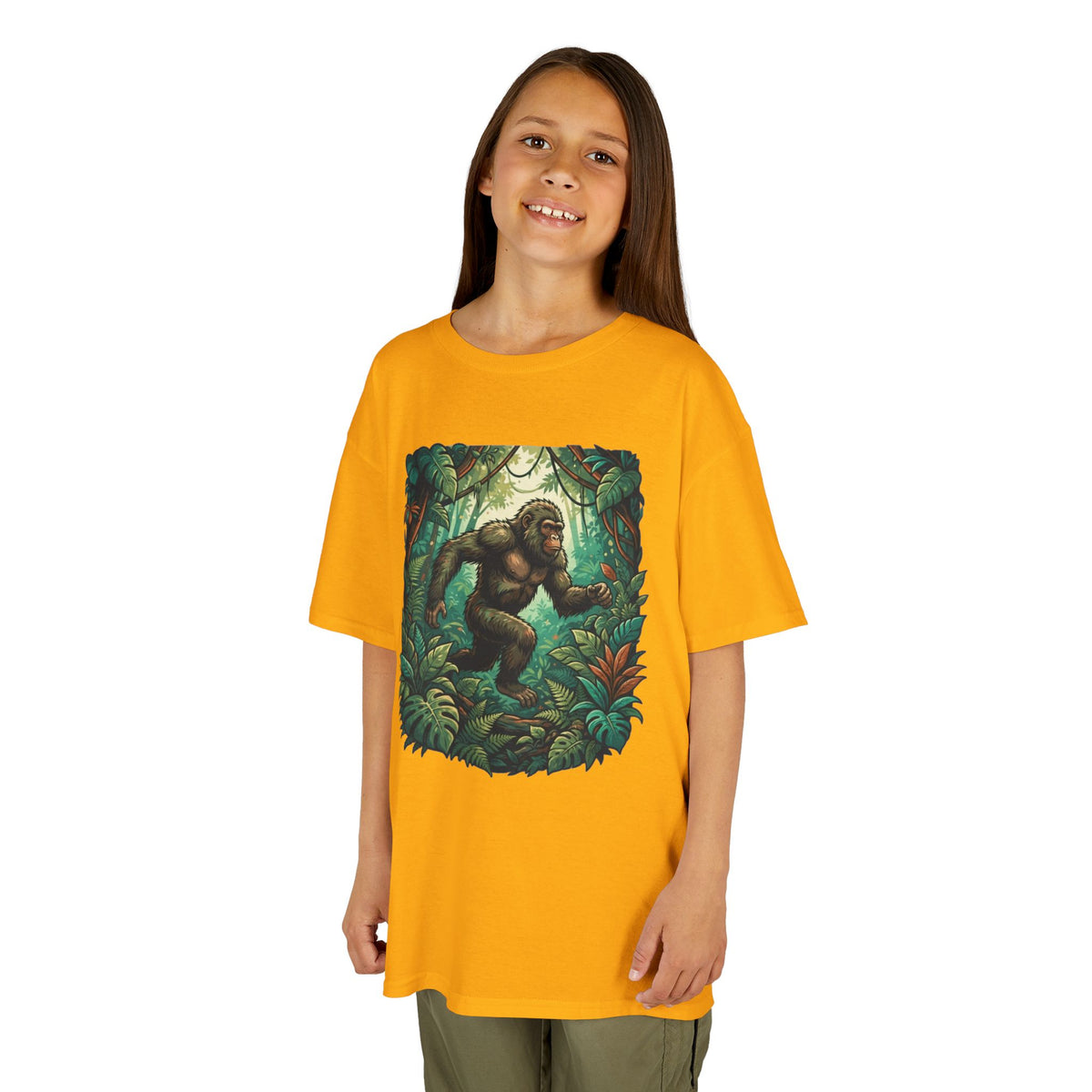Color: Gold | The Bukit Timah Monkey Man (Singapore) Kids Tee