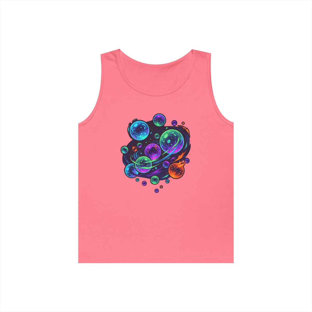 Color: Safety Pink | MinMin Lights (Australian Folklore) Tank Top
